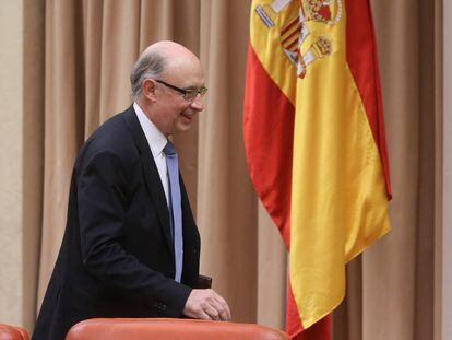 Cristóbal Montoro, ministro de Hacienda