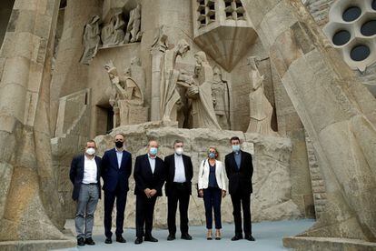 La basílica de la Sagrada Familia sirvió este martes de escenario para la presentación del nuevo Centro Internacional de Estudios Avanzados Antoni Gaudí, cuyo objetivo es reunir todo el material y documentos del arquitecto y sus colaboradores.
