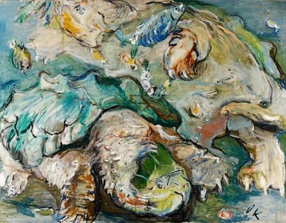 'Tortugas gigantes (Riesenschildkröten)', de Oskar Kokoschka (1927).