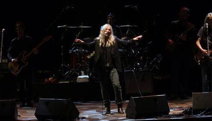 Patti Smith, en un momento del concierto