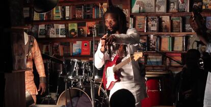Un concierto en la librería Jazzhole de Lagos, en Nigeria.