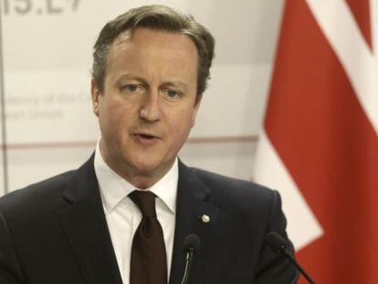 El primer ministro brit&aacute;nico, David Cameron. REUTERS 