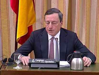 Draghi felicita a España por sus "enormes" progresos