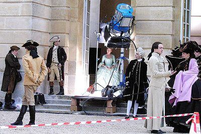 Un momento del rodaje de <i>Marie-Antoinette,</i> de Sofia Coppola, en el palacio de Versalles.