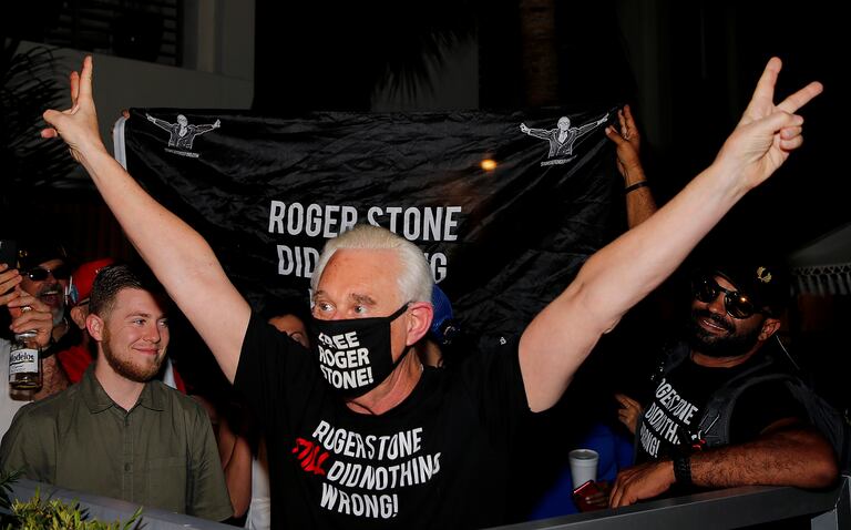 Roger Stone este viernes 10 de julio en su casa de Fort Lauderdale, Florida.