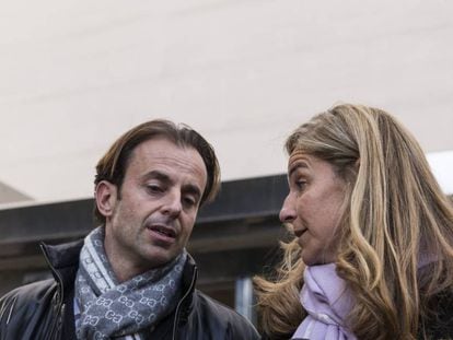 Arantxa Sanchez Vicario y Josep Santacana.