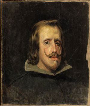 Copia realizada por Pablo Picasso del retrato de Velázquez de Felipe IV.