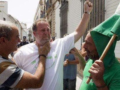 Jos&eacute; Caballero tras ser liberado.