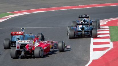 Vettel lidera la carrera durante el GP de Estados Unidos