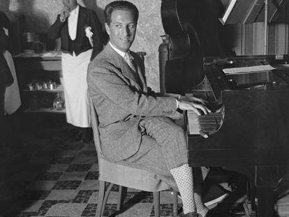 George Gershwin en una actuaci&oacute;n en Miami en 1930.