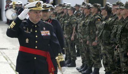 El general Chicharro, en un acto militar en 2009.