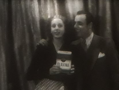 Eva Perón y Claudio Martino