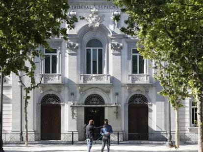Exterior del Tribunal Supremo, en Madrid. PABLO MONGE 