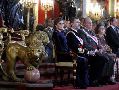 La Pascua Militar se convierte en un homenaje al rey Juan Carlos por su 80º cumpleaños