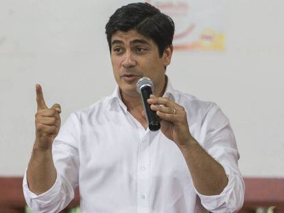 Carlos Alvarado, candidato del Partido Acción Ciudadana.