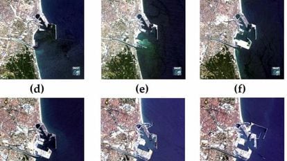 Evolución del puerto de Valencia en los últimos 30 años y su afectación en las playas del sur, que recoge el estudio de la Universitat de València.