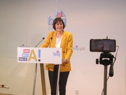 Ana Pontón, líder del BNG, analiza los resultados de las elecciones del 12-J.
