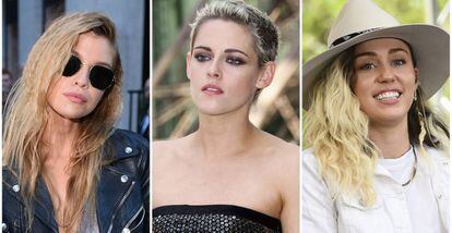 Stella Maxwell, Kristen Stewart y Miley Cyrus.