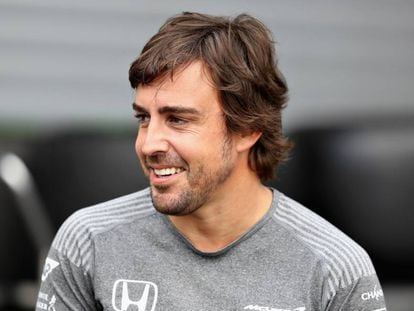 Fernando Alonso, en B&eacute;lgica.