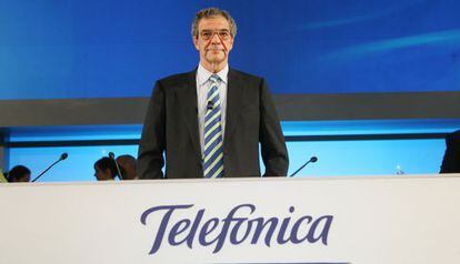 C&eacute;sar Alierta, presidente de Telef&oacute;nica.