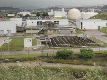 La planta depuradora de Sant Feliu de Llobregat.