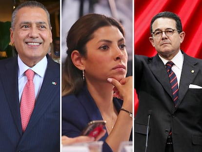 Desde la izquierda: Manlio Fabio Beltrones, Sylvana Beltrones, Francisco Arroyo Vieyra y Juan Collado.