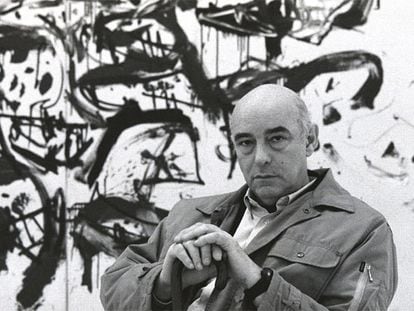 Antonio Saura, en una fotografía de 1990.