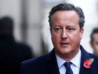 El ex primer ministro, David Cameron, durante un acto oficial en Londres en noviembre de 2019.