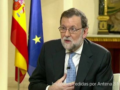 Mariano Rajoy, durante la entrevista en Espejo Público.