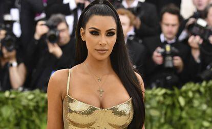 Kim Kardashian en la gala del Met en Nueva York, el 7 de mayo de 2018.