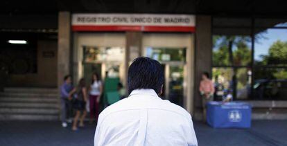 Una oficina del Registro Civil, en Madrid.