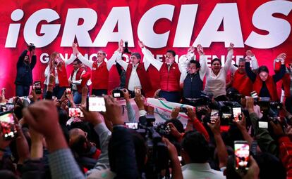 Del Mazo celebra la victoria en el Estado de México.