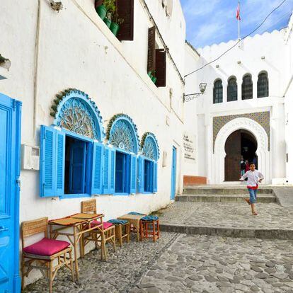 La entrada al Museo de la Kasbah, en Tánger (Marruecos).