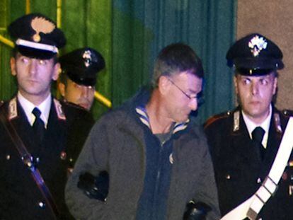 Massimo Carminatti, tras ser detenido en 2014 durante la Operaci&oacute;n &#039;Mafia Capitale&#039; en Roma. 