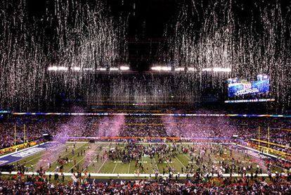 La fiesta después de la final del Super Bowl entre los Giants de Nueva York y los Patriots de Nueva Inglaterra.