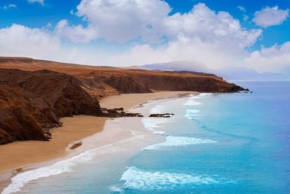 La playa de La Pared, en Jandía (Fuerteventura).