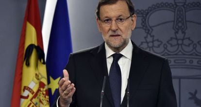 Rajoy, durante su comparencencia de este sábado.