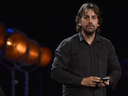 Isaki Lacuesta en la ceremonia de clausura.