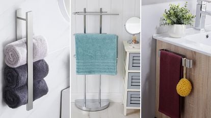 Tóxico gesto bahía 12 soluciones para colgar toallas en el baño sin taladrar ni hacer agujeros  | Escaparate | EL PAÍS