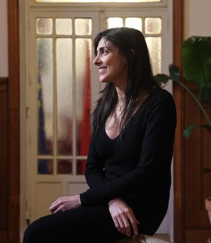 La ateneísta Liubba El Hadi, ingeniera de telecomunicaciones y participante de la agrupación europeísta.