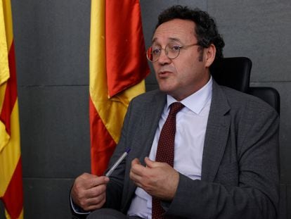 El fiscal general del Estado, Álvaro García Ortiz, antes de una reunión el pasado febrero en Barcelona.