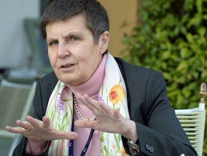 Elke Konig, presidenta de la Junta Única de Resolución (JUR), que intervino el Popular en junio de 2017.