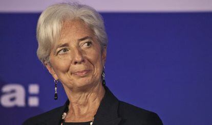 En la imagen, la directora gerente del Fondo Monetario Internacional, Christine Lagarde.