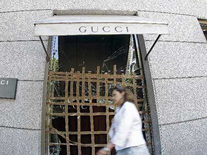 La tienda de Gucci atracada el pasado martes.