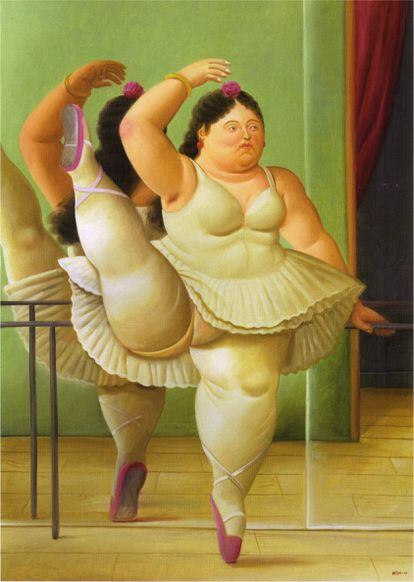 'Bailarina en la barra' (2001), de Fernando Botero.