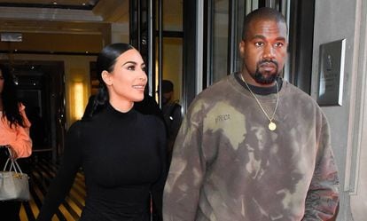 Kim Kardashian y Kanye West, en una imagen tomada el pasado martes en Nueva York.