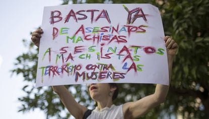 Una manifestaci&oacute;n contra la violencia machista esta semana en Sevilla.