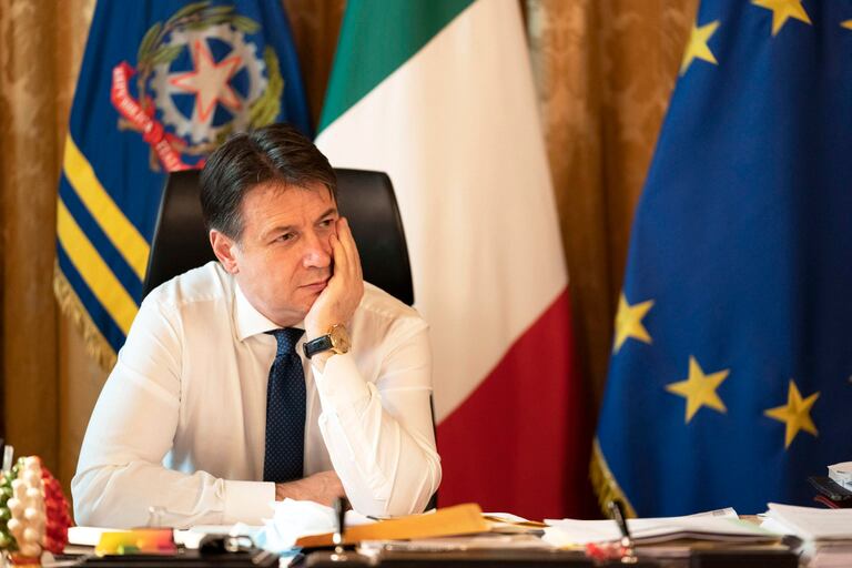 Giuseppe Conte, el pasado día 26, en Roma.