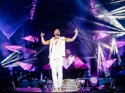 Actuación de Maluma el jueves 6 de octubre en el Barclaycard Center de Madrid.