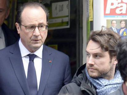 El presidente franc&eacute;s, Francois Hollande, hoy en las elecciones deparmentales. 